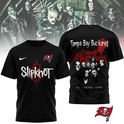 LIMITED EDITION - NEW CUSTOMIZED NFL10 TBB TAMPA BAY BUCCANEERS SLIPKNOT 3D SHIRT