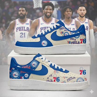 [HOT DEAL] NEW CUSTOMIZED NBA26 P76 PHILADELPHIA 76ERS AF1 SHOES