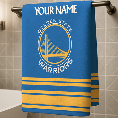 The Dubs NBA Personalized Beach & Bath Towel