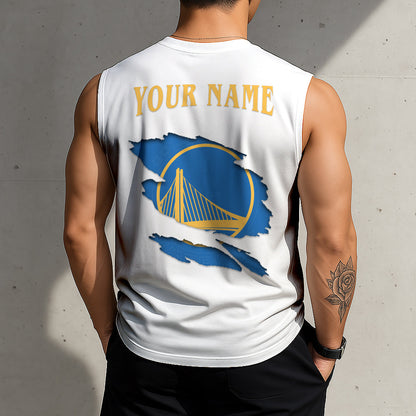 LIMITED EDITION - NEW CUSTOMIZED NBA12 GSW GOLDEN STATE WARRIORS TANKTOP & GYM SHIRT
