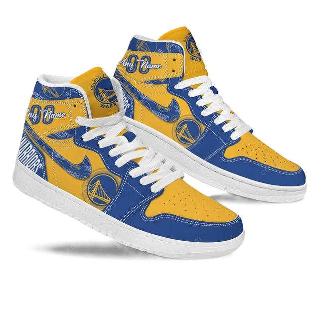 [HOT DEAL] NEW CUSTOMIZED NBA12 GSW GOLDEN STATE WARRIORS AIR JORDAN SNEAKERS