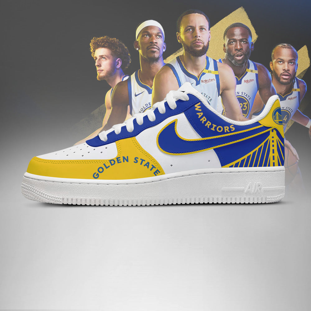 [HOT DEAL] NEW CUSTOMIZED NBA12 GSW GOLDEN STATE WARRIORS AF1 SHOES