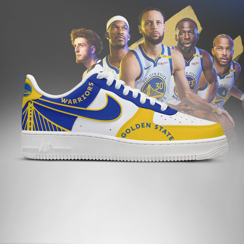 [HOT DEAL] NEW CUSTOMIZED NBA12 GSW GOLDEN STATE WARRIORS AF1 SHOES