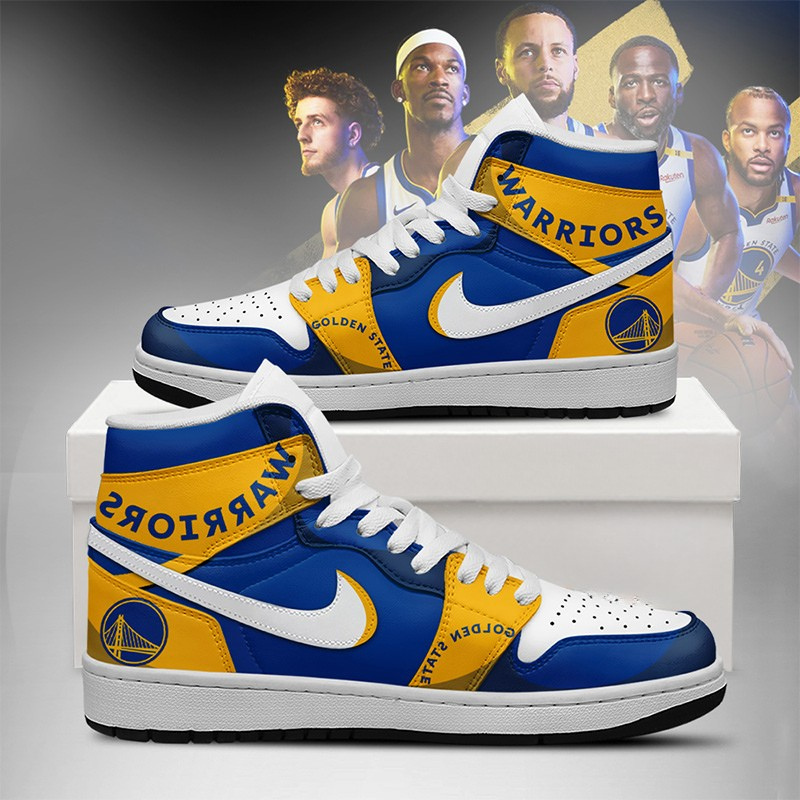 [HOT DEAL] NEW CUSTOMIZED NBA12 GSW GOLDEN STATE WARRIORS AIR JORDAN SNEAKERS
