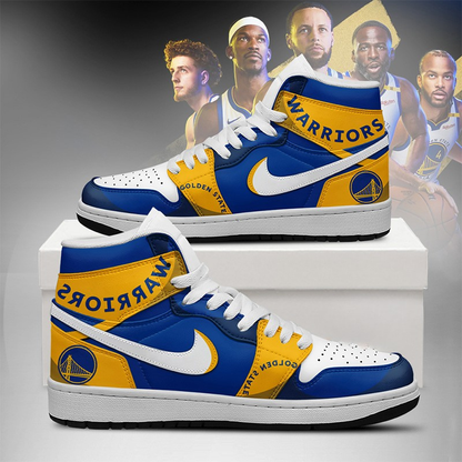 [HOT DEAL] NEW CUSTOMIZED NBA12 GSW GOLDEN STATE WARRIORS AIR JORDAN SNEAKERS