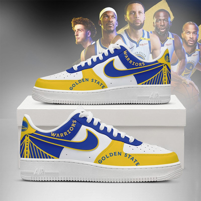 [HOT DEAL] NEW CUSTOMIZED NBA12 GSW GOLDEN STATE WARRIORS AF1 SHOES