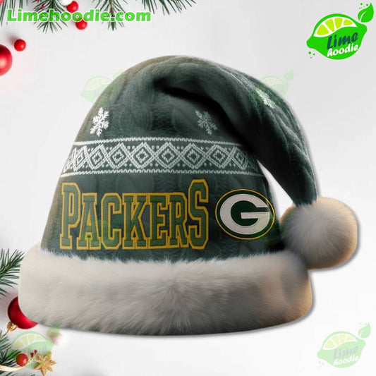 LIMITED EDITION - NEW CUSTOMIZED NFL08 GBP GREEN BAY PACKERS CHRISTMAS HAT