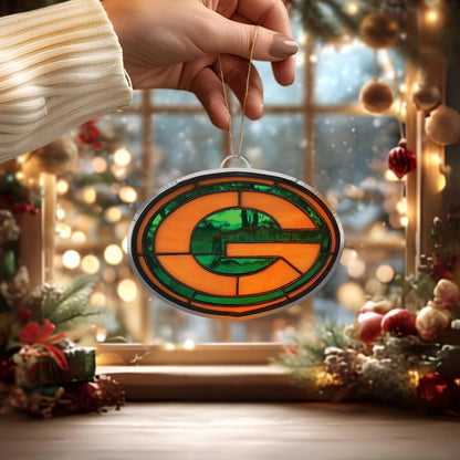 LIMITED EDITION - NEW CUSTOMIZED NFL08 GBP GREEN BAY PACKERS ACRYLIC ORNAMENT