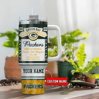 LIMITED EDITION - NEW CUSTOMIZED NFL08 GBP GREEN BAY PACKERS TUMBLER CUP