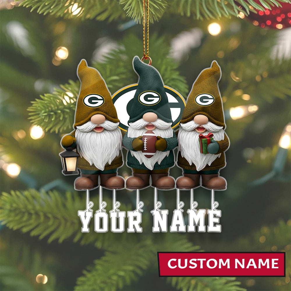 LIMITED EDITION - NEW CUSTOMIZED NFL08 GBP GREEN BAY PACKERS ORNAMENT