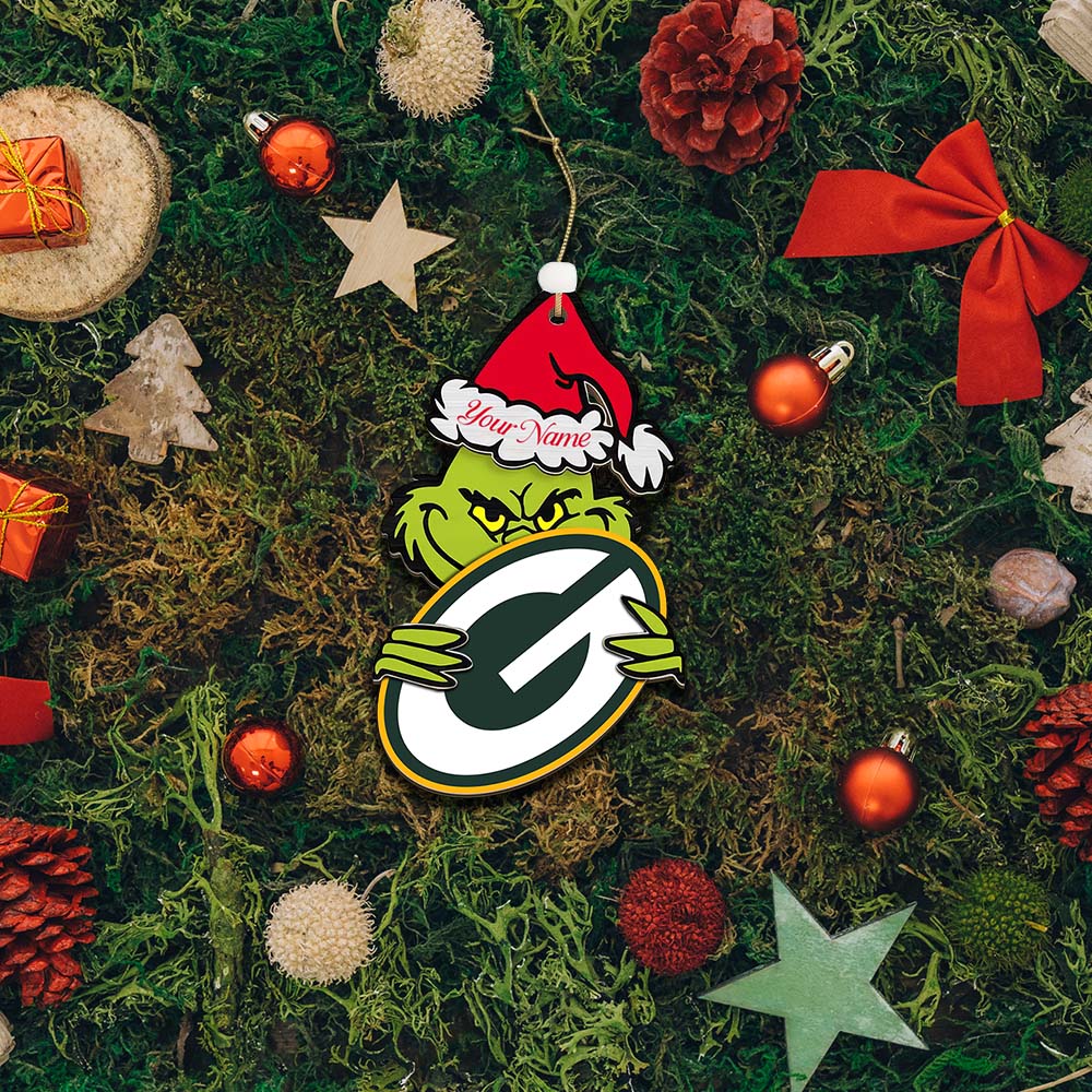LIMITED EDITION - NEW CUSTOMIZED NFL08 GBP GREEN BAY PACKERS ACRYLIC ORNAMENT