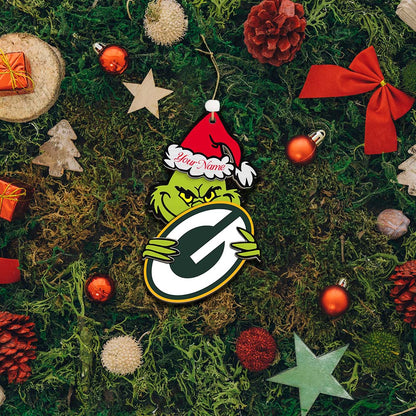LIMITED EDITION - NEW CUSTOMIZED NFL08 GBP GREEN BAY PACKERS ACRYLIC ORNAMENT
