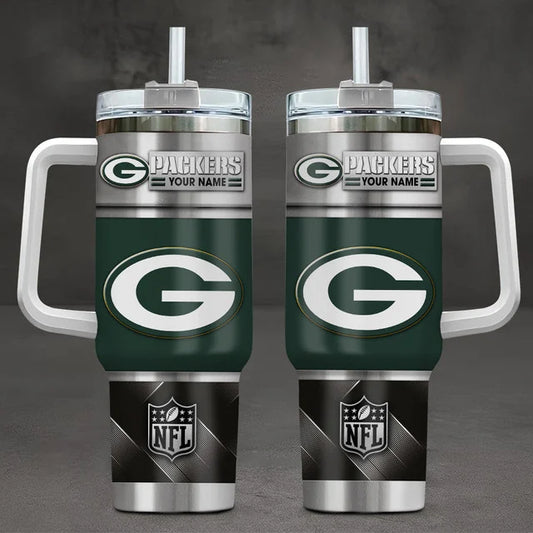 LIMITED EDITION - NEW CUSTOMIZED NFL08 GBP GREEN BAY PACKERS TUMBLER CUP
