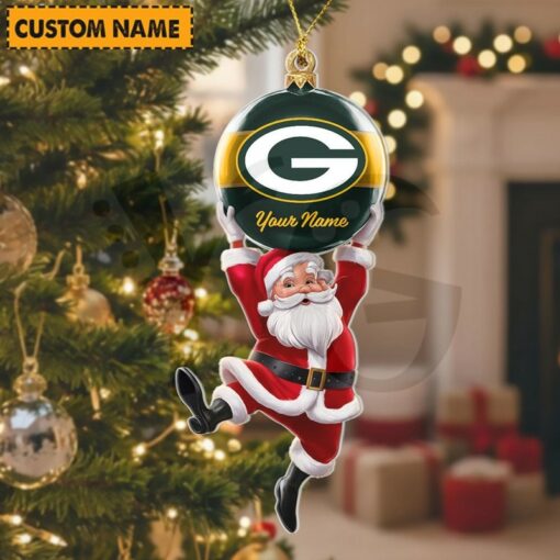 LIMITED EDITION - NEW CUSTOMIZED NFL08 GBP GREEN BAY PACKERS CHRISTMAS ACRYLIC ORNAMENT