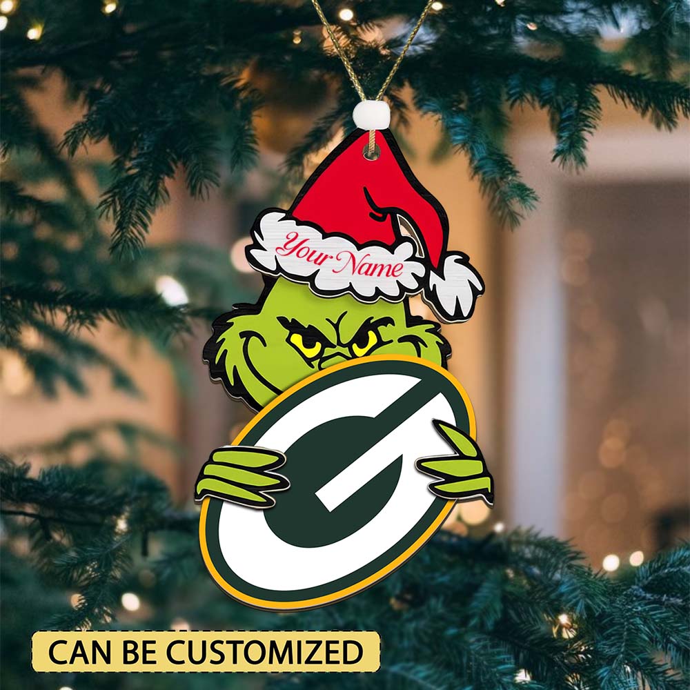 LIMITED EDITION - NEW CUSTOMIZED NFL08 GBP GREEN BAY PACKERS ACRYLIC ORNAMENT