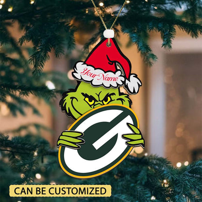 LIMITED EDITION - NEW CUSTOMIZED NFL08 GBP GREEN BAY PACKERS ACRYLIC ORNAMENT