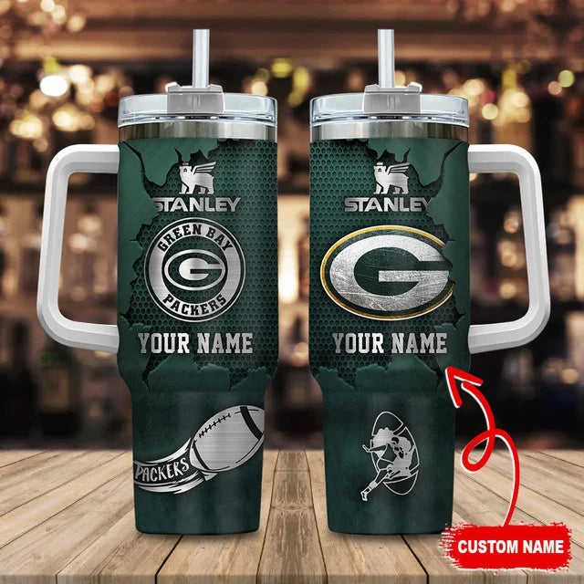 LIMITED EDITION - NEW CUSTOMIZED NFL08 GBP GREEN BAY PACKERS TUMBLER CUP