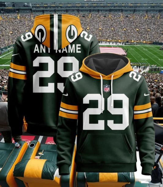 LIMITED EDITION - NEW CUSTOMIZED NFL08 GBP GREEN BAY PACKERS UNISEX T-SHIRT, POLO, HOODIE & JACKETS