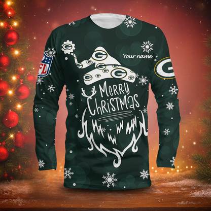 LIMITED EDITION - NEW CUSTOMIZED NFL08 GBP GREEN BAY PACKERS LONG SLEEVED T-SHIRT