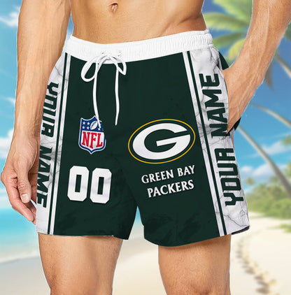 LIMITED EDITION - NEW CUSTOMIZED NFL08 GBP GREEN BAY PACKERS UNISEX SHORT PANTS