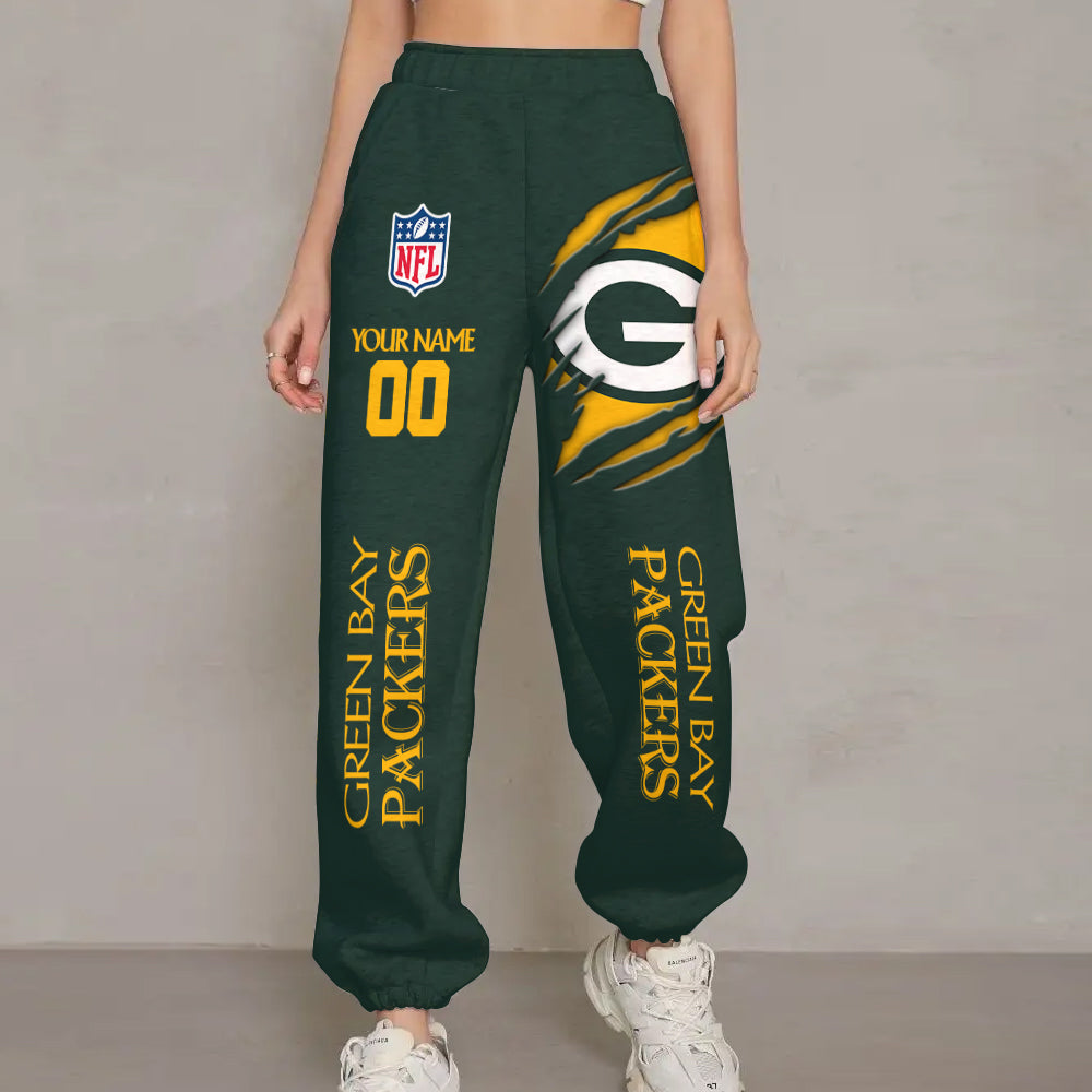 LIMITED EDITION - NEW PREMIUM NFL08 GBP GREEN BAY PACKERS UNISEX LONG PANTS