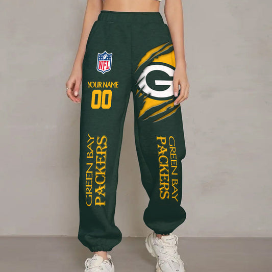LIMITED EDITION - NEW PREMIUM NFL08 GBP GREEN BAY PACKERS UNISEX LONG PANTS