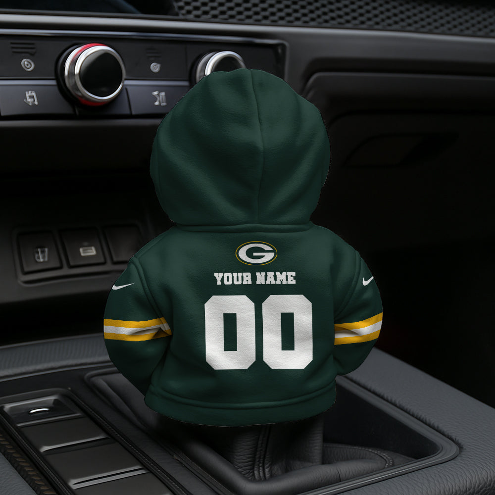 LIMITED EDITION - NEW CUSTOMIZED NFL08 GBP GREEN BAY PACKERS AUTOMOTIVE HOODIE SHIFT KNOB COVER