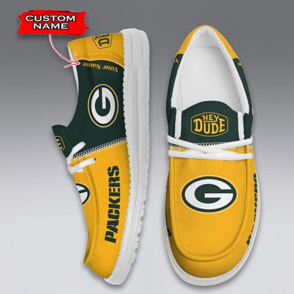 LIMITED EDITION - NEW CUSTOMIZED NFL08 GBP GREEN BAY PACKERS LOAFER SHOES