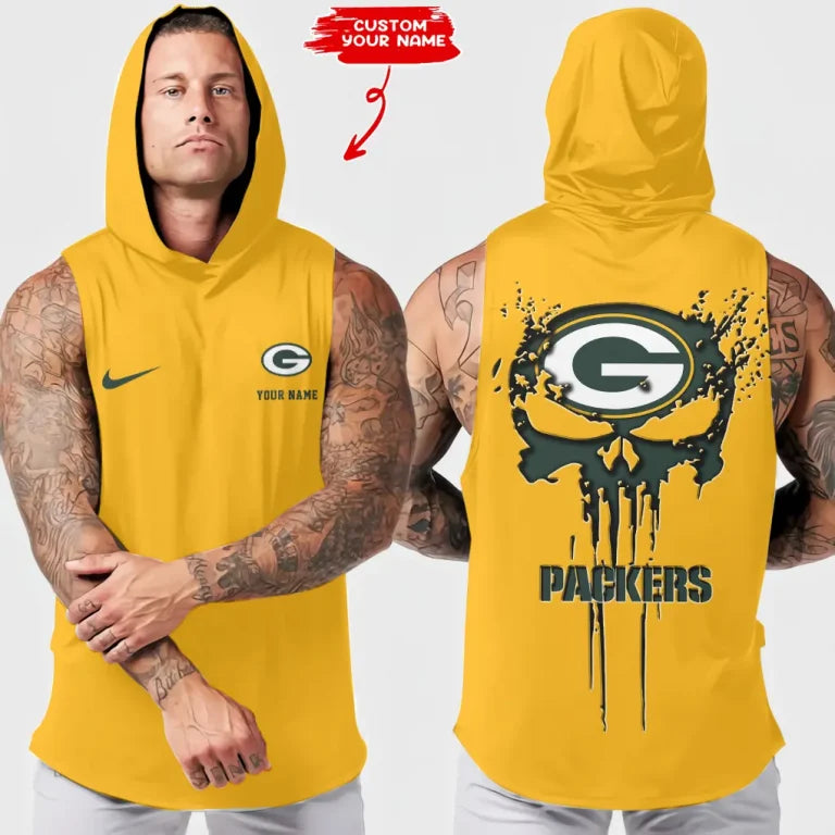 LIMITED EDITION - NEW CUSTOMIZED HOODED NFL08 GBP GREEN BAY PACKERS TANK TOP