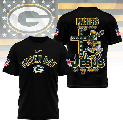 LIMITED EDITION - NEW CUSTOMIZED NFL08 GBP GREEN BAY PACKERS T-SHIRT | MULTIPLE COLORS AVAILABLE
