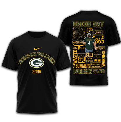 LIMITED EDITION - NEW CUSTOMIZED NFL08 GBP GREEN BAY PACKERS T-SHIRT | MULTIPLE COLORS AVAILABLE
