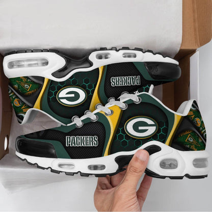LIMITED EDITION - NEW CUSTOMIZED NFL08 GBP GREEN BAY PACKERS UNISEX AIR MAX PLUS SNEAKERS
