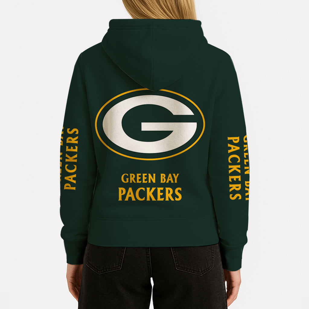 LIMITED EDITION - NEW CUSTOMIZED NFL08 GBP GREEN BAY PACKERS UNISEX HOODIE