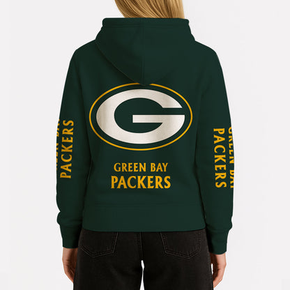LIMITED EDITION - NEW CUSTOMIZED NFL08 GBP GREEN BAY PACKERS UNISEX HOODIE