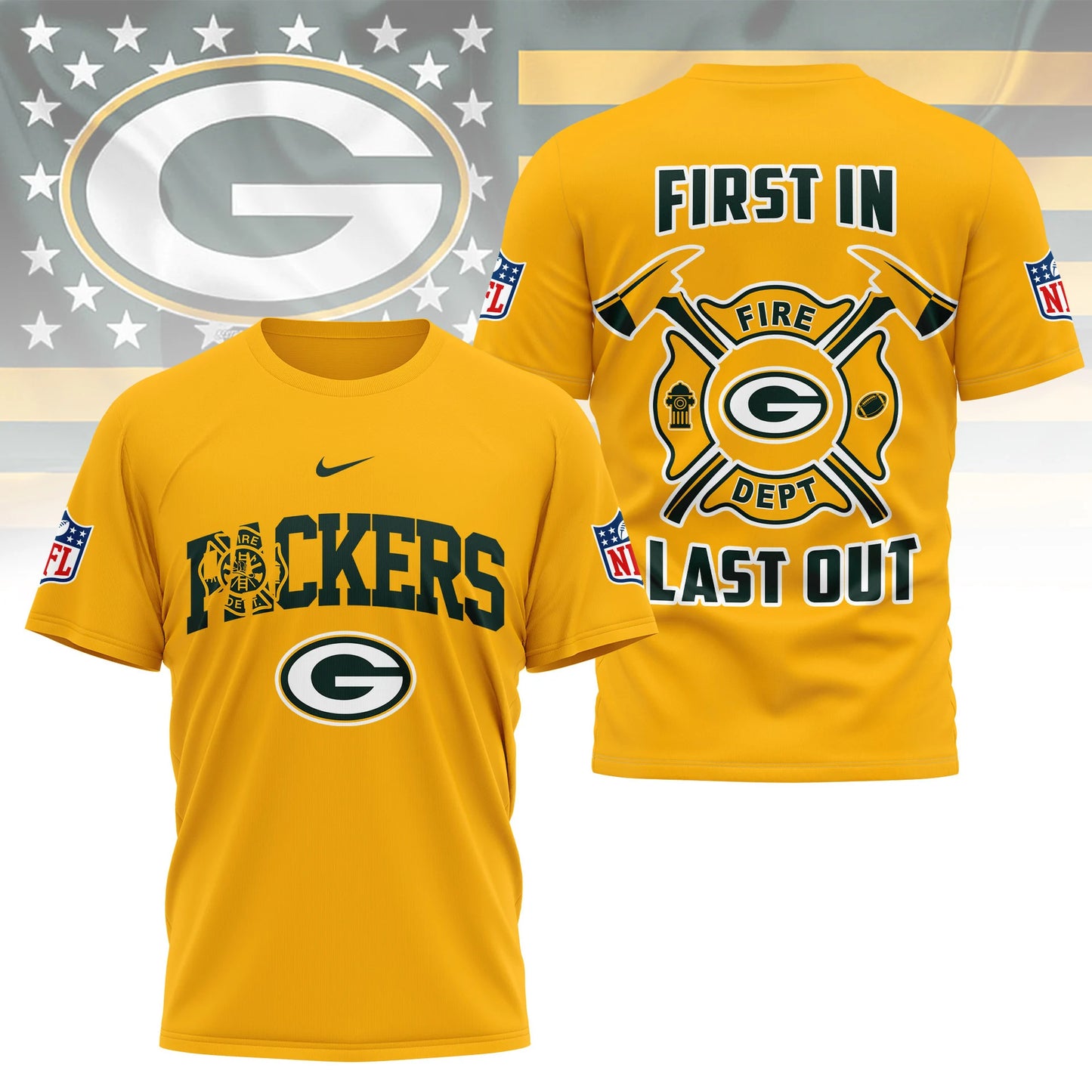 LIMITED EDITION - NEW CUSTOMIZED NFL08 GBP GREEN BAY PACKERS T-SHIRT | MULTIPLE COLORS AVAILABLE