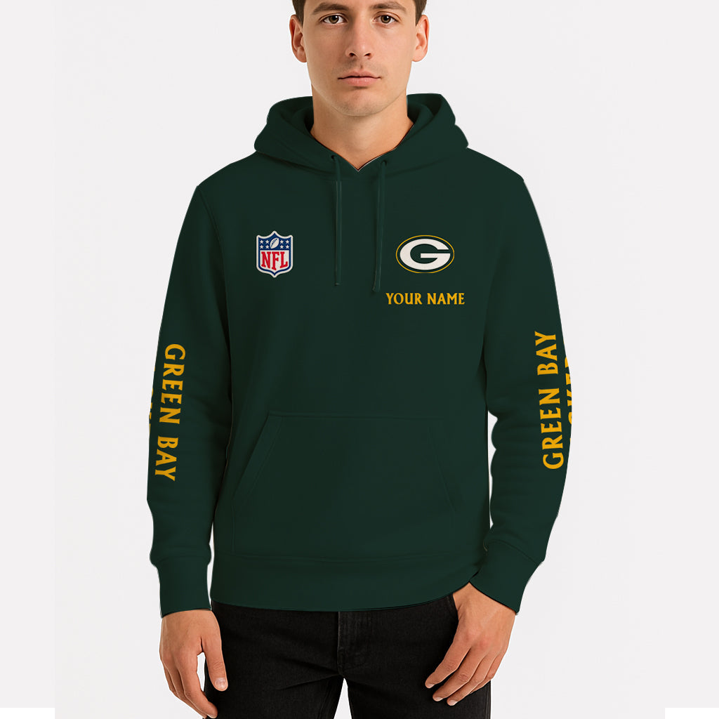 LIMITED EDITION - NEW CUSTOMIZED NFL08 GBP GREEN BAY PACKERS UNISEX HOODIE
