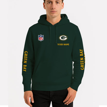 LIMITED EDITION - NEW CUSTOMIZED NFL08 GBP GREEN BAY PACKERS UNISEX HOODIE