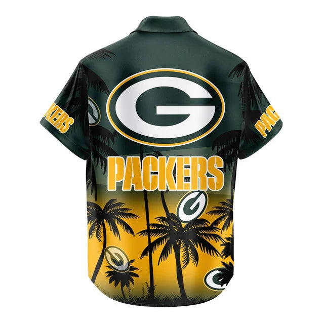 LIMITED EDITION - NEW CUSTOMIZED NFL08 GBP GREEN BAY PACKERS UNISEX HAWAIIAN SHIRT & SHORTS SET