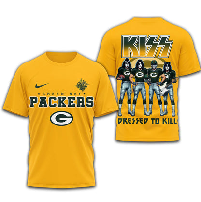 LIMITED EDITION - NEW CUSTOMIZED NFL08 GBP GREEN BAY PACKERS T-SHIRT | MULTIPLE COLORS AVAILABLE