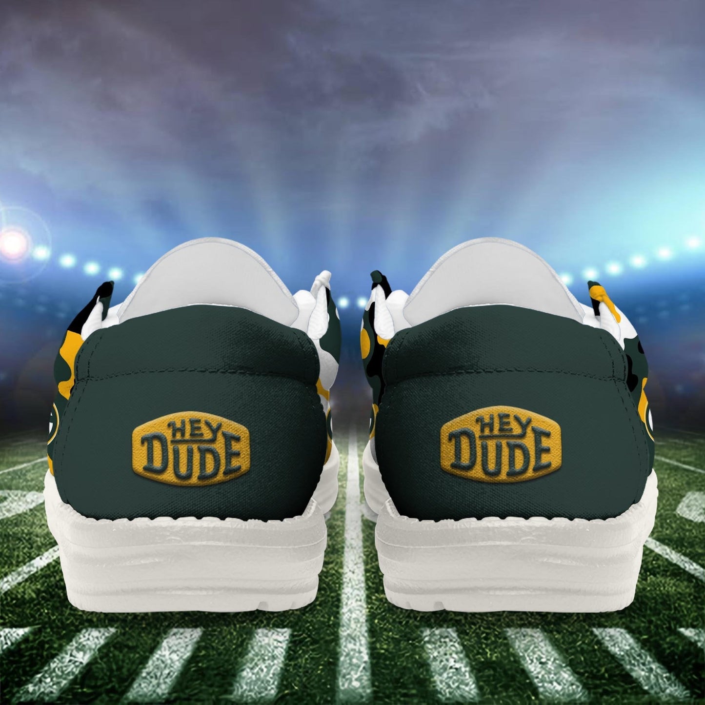 LIMITED EDITION - NEW CUSTOMIZED NFL08 GBP GREEN BAY PACKERS LOAFER SHOES