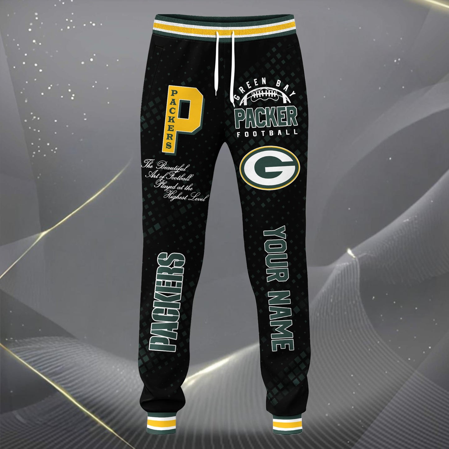 LIMITED EDITION - NEW CUSTOMIZED NFL08 GBP GREEN BAY PACKERS SATIN VARSITY JACKET & LONG PANTS