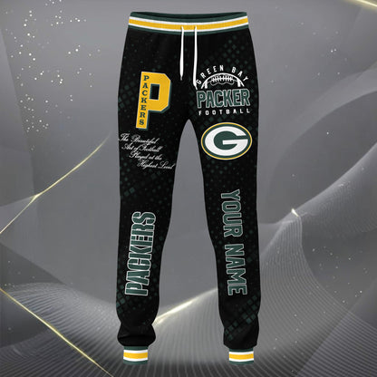 LIMITED EDITION - NEW CUSTOMIZED NFL08 GBP GREEN BAY PACKERS SATIN VARSITY JACKET & LONG PANTS