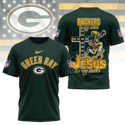 LIMITED EDITION - NEW CUSTOMIZED NFL08 GBP GREEN BAY PACKERS T-SHIRT | MULTIPLE COLORS AVAILABLE
