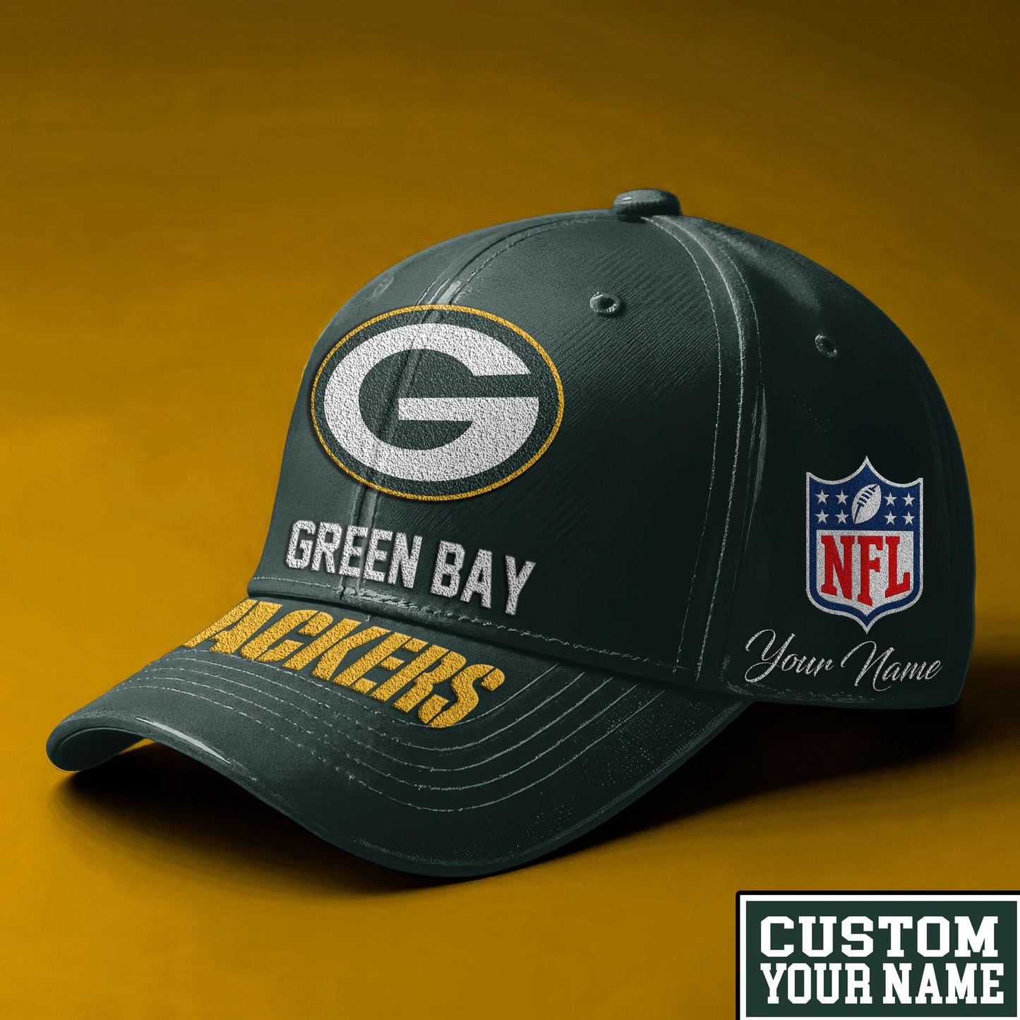 LIMITED EDITION - NEW CUSTOMIZED NFL08 GBP GREEN BAY PACKERS CLASSIC CAP