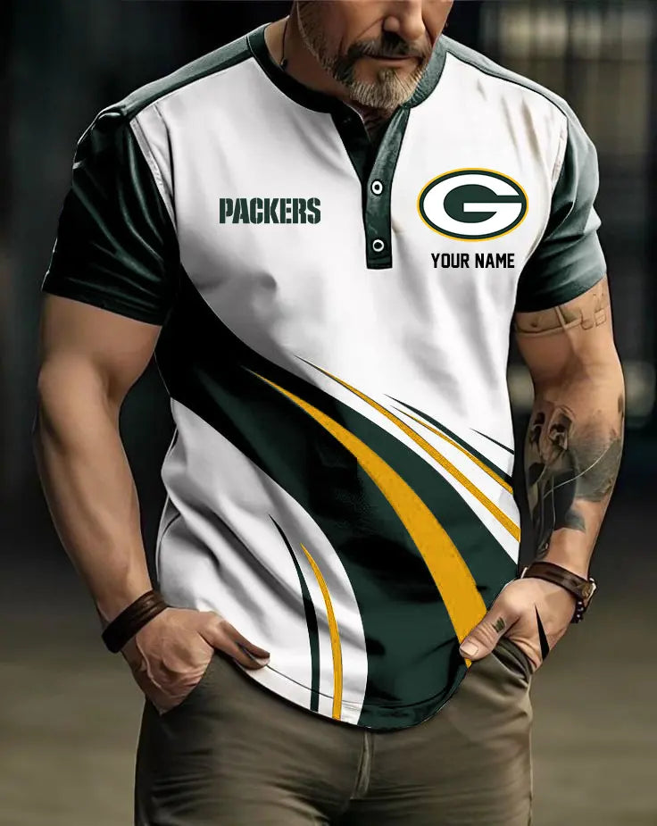 LIMITED EDITION - NEW CUSTOMIZED NFL08 GBP GREEN BAY PACKERS POLO SHIRT