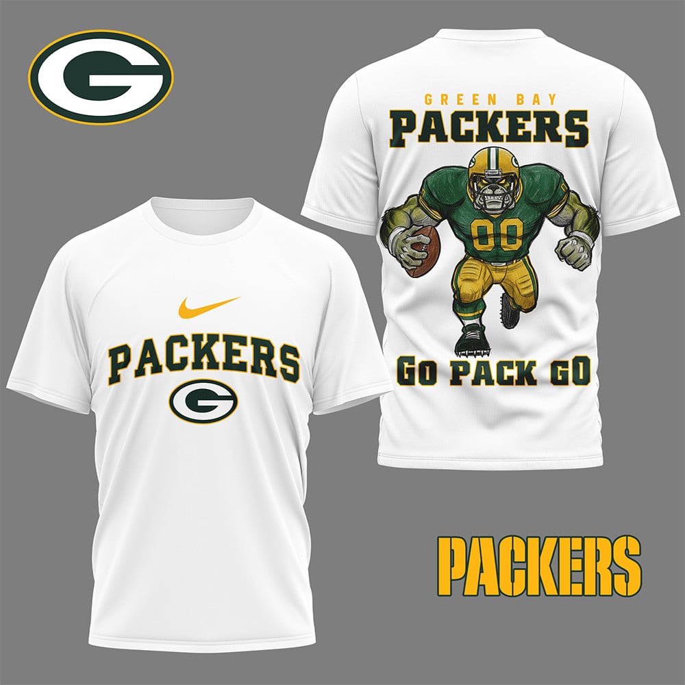 LIMITED EDITION - NEW CUSTOMIZED NFL08 GBP GREEN BAY PACKERS NATION GEAR 3D SHIRT