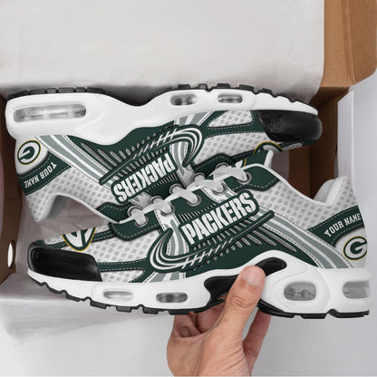 LIMITED EDITION - NEW CUSTOMIZED NFL08 GBP GREEN BAY PACKERS UNISEX AIR MAX PLUS SNEAKERS