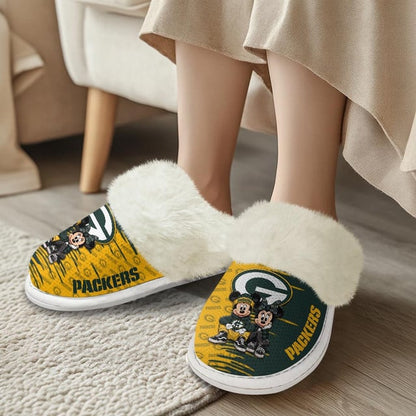 [SPECIAL OFFER] NEW CUSTOMIZED NFL08 GBP GREEN BAY PACKERS COTTON SLIPPERS
