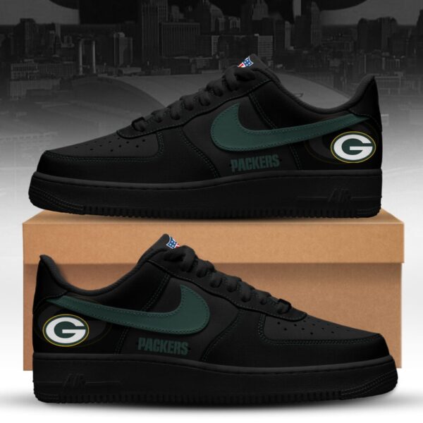 LIMITED EDITION - NEW CUSTOMIZED NFL08 GBP GREEN BAY PACKERS AF1 SNEAKERS