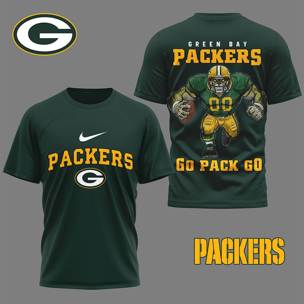 LIMITED EDITION - NEW CUSTOMIZED NFL08 GBP GREEN BAY PACKERS NATION GEAR 3D SHIRT